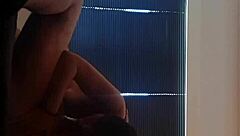 Asian girl rides in 69 position