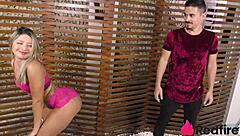 Blonde TikTok Girl Bent Over Riding Big Cock Anal