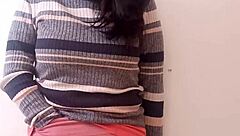 This latina milf masturbates outdoors in public