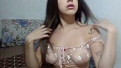 i pound my teen 18+ ass with toys in lingerie, moaning sexy