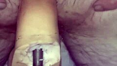 Me using my 10 inch dildo