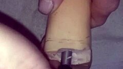 Me using my 10 inch dildo