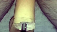 Me using my 10 inch dildo