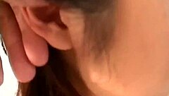 Cum-hungry Asian milf masturbates like crazy!