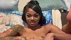 Petite Asian babe with natural tits jerks off to orgasm