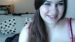 Watch this busty bbw teen masturbating with toys on webcam