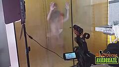 Brazilian bombshell Rafaella Denardin's solo shower show - Ed J production