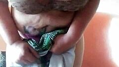 enjoying homemade play with toy in horny amateur session