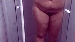 My secretly taped aunt eagerly sucks on my average-sized penis