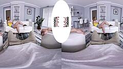 what are you doing? redhead gives handjob blowjob to shaved pussy pov