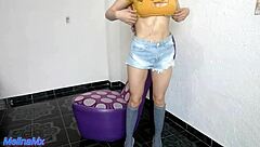 Naughty young girl enjoys fun time with her hot neighbor