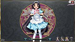 Oh my, in this hentai gif, zhou tai fucks his maidservant passionately!