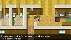 Minako cheats in English hentai game!