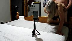 really tight dp with big dildo makes me cum up her arse