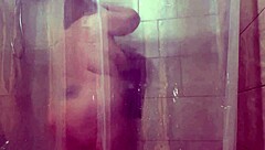 hidden camera captures shower scene