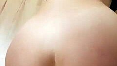 Teen brunette with a big ass gets fucked on the floor