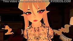 Anime vampire girl selects you as her submissive pet in VRChat POV