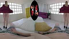 In this VR experience, stunning Latina Mini Vamps gets fucked hard by a big cock