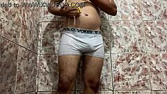 Pornstar Orgasms While Stripping In Shower!