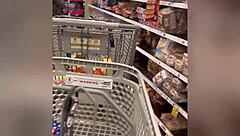 Doordash Driver Exposes Nude Ebony Pussy In Walmart Close-Up Outdoor Public Scene