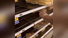 Doordash Driver Exposes Nude Ebony Pussy In Walmart Close-Up Outdoor Public Scene