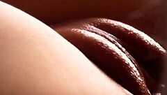 filling her pussy with lube then pumping in cum and playing around