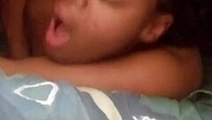 Young Ebony Gets POV Doggystyle Creampie?