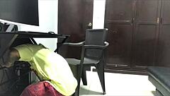 Blonde Pays Technician With Blowjob While Husband Away