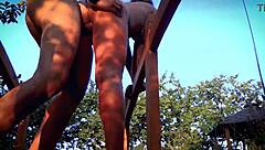 Big Ass Milf Outdoor Fucking And Cum On Feet!