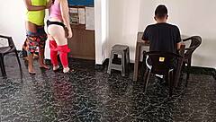 My husband ignores me at breakfast. My friend sneaks in and nails me hard right nearby.