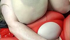 Lady with huge tits enjoys bbc toy