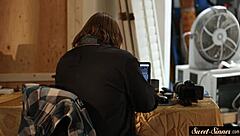 petite teen 18+ feels wild after photoshoot pussy pounding