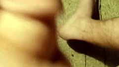 Milking a big cock for creamy cum