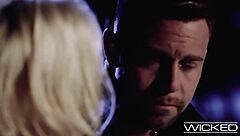 busty blonde babe gets fucked on hot summer night beach