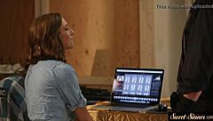 petite teen 18+ feels wild after photoshoot pussy pounding