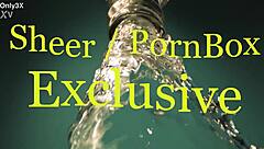 anya krey licks and swallows cum in stockings