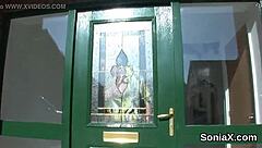 unfaithful uk milf gill ellis shows off her huge tits in underwear.