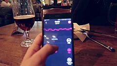 I controlled her vibrator in the bar