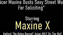 lesbian maxine ties up her curvy milf partner