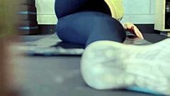 Lesbian Trainer Gets Wet Ass Dripping in Public Gym Outdoor