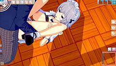 3D cartoon Hentai game with big boobs and blow job
