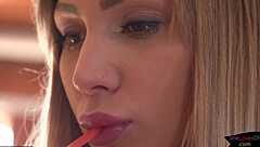 Sexy Blonde European Mounts Dick For Anal And Blowjob