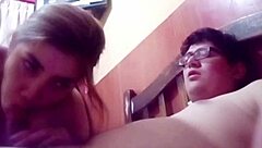 Busty Latina gives a sloppy tit job to a big cock in HD