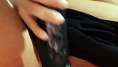 Young Latina explores pleasure with her favorite toy