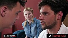 Bunny Colby says, Let's add another guy to our bisexual fun tonight!