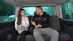 Czech babe explores safe streets full of fornication