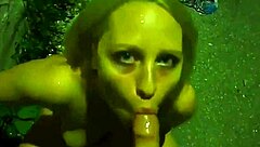 Stunning Girlfriend Performs Nude Blowjob On Street At Night
