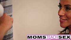 Stepmother Fucks Tiny 18+ Latina Girlfriend In Threesome