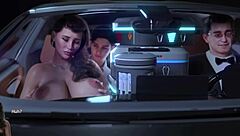 Public humiliation and groping in 3D cartoon milf porn