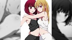 Slideshow of anime hentai featuring Arima Kana and Oshi no ko